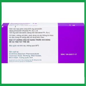 Nhà Thuốc Thanh Vinh - Thuốc Augmentin 1g GSK điều trị nhiễm khuẩn 2 Nhà Thuốc Thanh Vinh - 00000964 augmentin 1g 6862 63aa