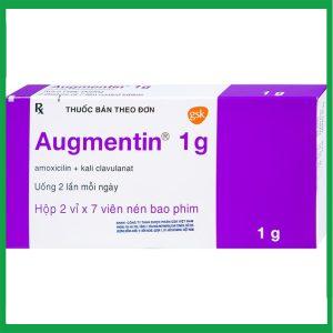 Thuốc Augmentin 1g GSK điều trị nhiễm khuẩn