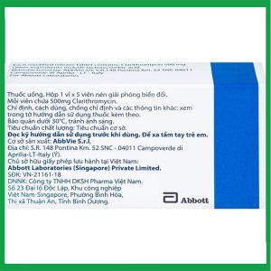 Nhà Thuốc Thanh Vinh - Klacid MR 500mg trị các nhiễm khuẩn do vi khuẩn nhạy cảm 1 Nhà Thuốc Thanh Vinh - 00004198 klacid mr 500mg 2715 63