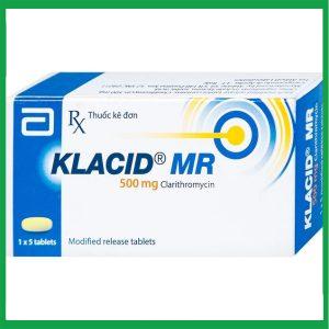 Klacid MR 500mg trị các nhiễm khuẩn do vi khuẩn nhạy cảm