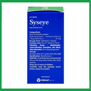 Nhà Thuốc Thanh Vinh - Thuốc nhỏ mắt Syseye Merap điều trị và làm giảm cảm giác khó chịu do khô mắt 1 Nhà Thuốc Thanh Vinh - 00018322 syseye merap 10ml thuoc 2