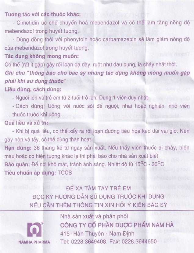 Nhà Thuốc Thanh Vinh - 00022092 mebendazol 500mg nam ha 1v giun nui 4348 60ff large 9591aadf77