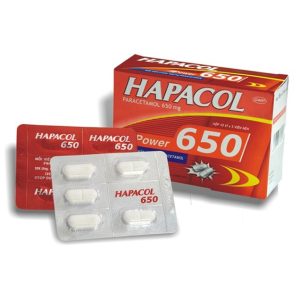 Thuốc Hapacol 650mg DHG hỗ trợ điều trị giúp giảm đau, hạ sốt (100 viên)