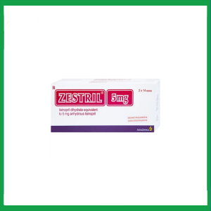 Thuốc Zestril 5mg điều trị tăng huyết áp, suy tim (2 vỉ x 14 viên)