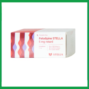 Thuốc Felodipine Stella 5mg Retard kiểm soát tăng huyết áp (10 vỉ x 10 viên)