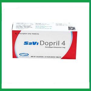 Thuốc Savi Dopril Plus điều trị tăng huyết áp động mạch vô căn (10 viên x 3 vỉ)