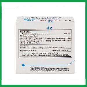 Nhà Thuốc Thanh Vinh - Dung dịch tiêm AtiLeucine inj 500mg/5ml An Thiên điều trị triệu chứng cơn chóng mặt (2 vỉ x 5 ống) 3 Nhà Thuốc Thanh Vinh - 3 5 1 1
