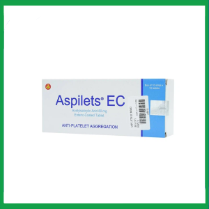 Nhà Thuốc Thanh Vinh - Thuốc Aspilets EC 80mg phòng ngừa nhồi máu cơ tim, đột quỵ (10 vỉ x 10 viên) 4 Nhà Thuốc Thanh Vinh - 4 1 1