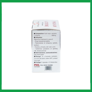 Nhà Thuốc Thanh Vinh - Viên nang mềm L-Cystine 500mg Phils Lin hỗ trợ điều trị viêm da do thuốc, sạm da, tàn nhang (12 vỉ x 5 viên) 3 Nhà Thuốc Thanh Vinh - 4 18