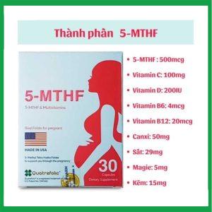Nhà Thuốc Thanh Vinh - Viên uống 5-MTHF Robinson Pharma hỗ trợ cho phụ nữ bị rối loạn chuyển hóa acid folic (3 vỉ x 10 viên) 1 Nhà Thuốc Thanh Vinh - 5 MTHF 2