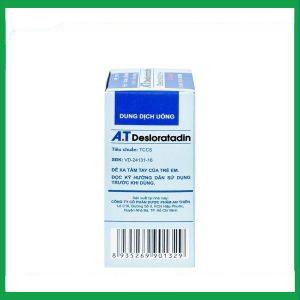 Nhà Thuốc Thanh Vinh - Dung dịch uống A.T Desloratadin giảm triệu chứng viêm mũi dị ứng, mày đay (30ml) 2 Nhà Thuốc Thanh Vinh - A.T Desloratadin 3 1