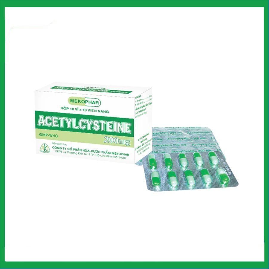 Acetylcysteine-200mg-Mekophar.jpg Nhà Thuốc Thanh Vinh - Acetylcysteine 200mg Mekophar