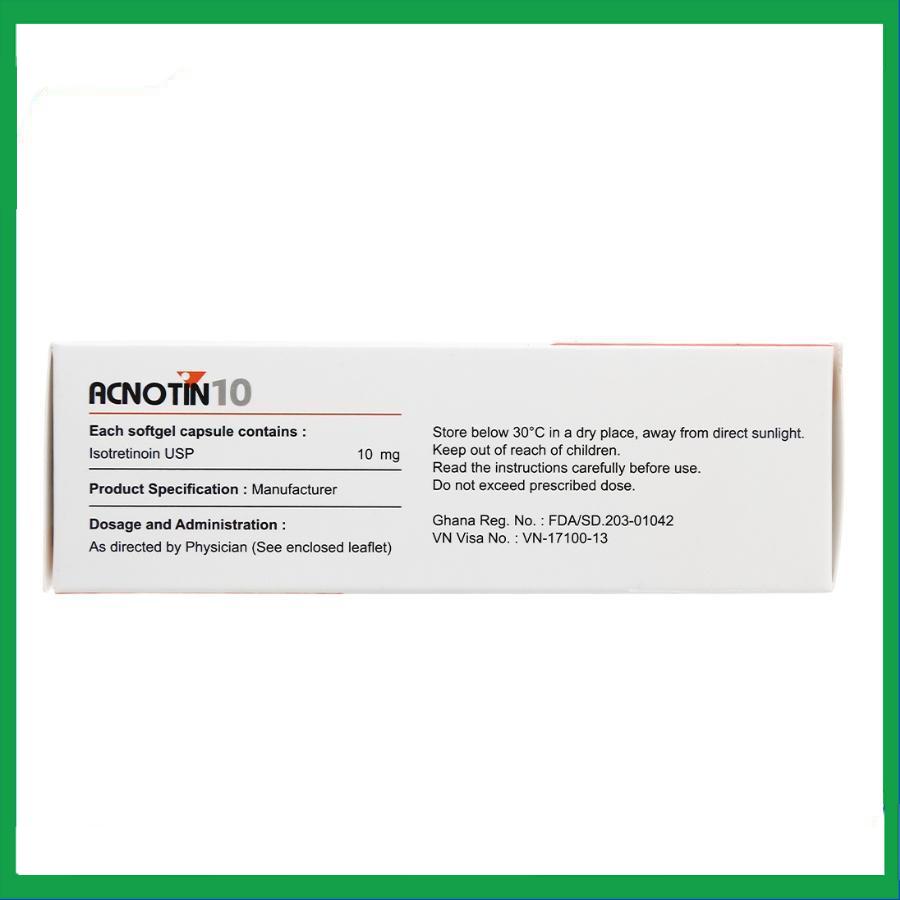 Acnotin-10mg-3.jpg Nhà Thuốc Thanh Vinh - Acnotin 10mg 3