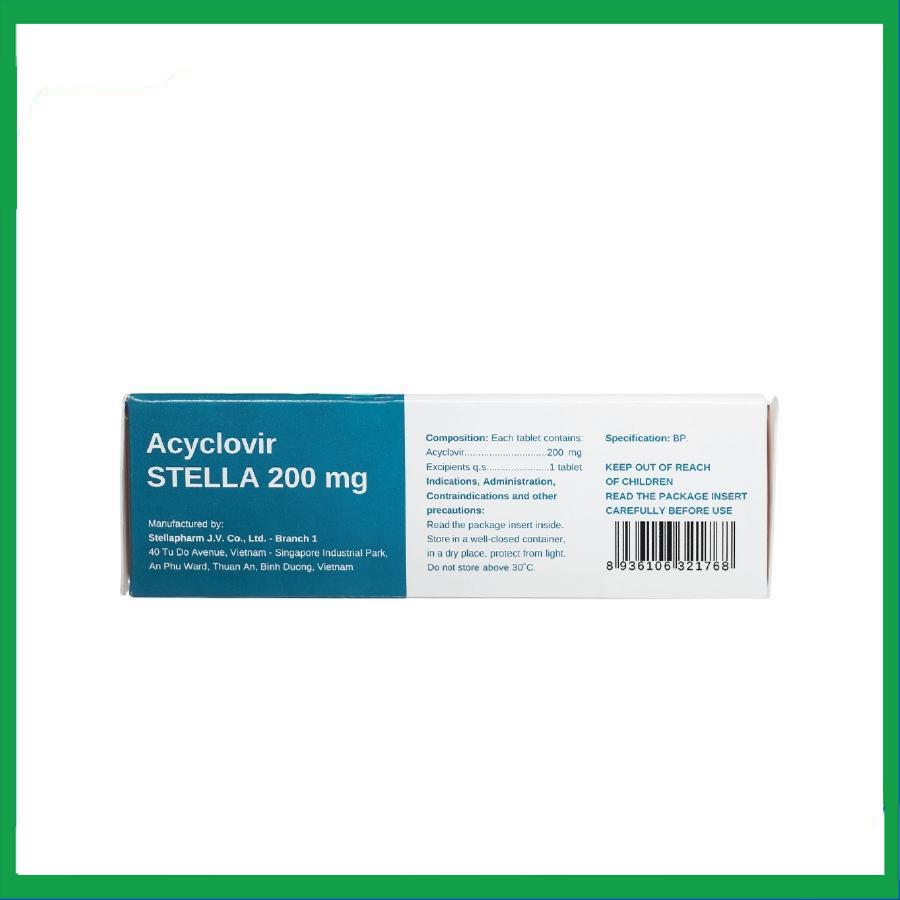 Acyclovir-200mg-2.jpg Nhà Thuốc Thanh Vinh - Acyclovir 200mg 2
