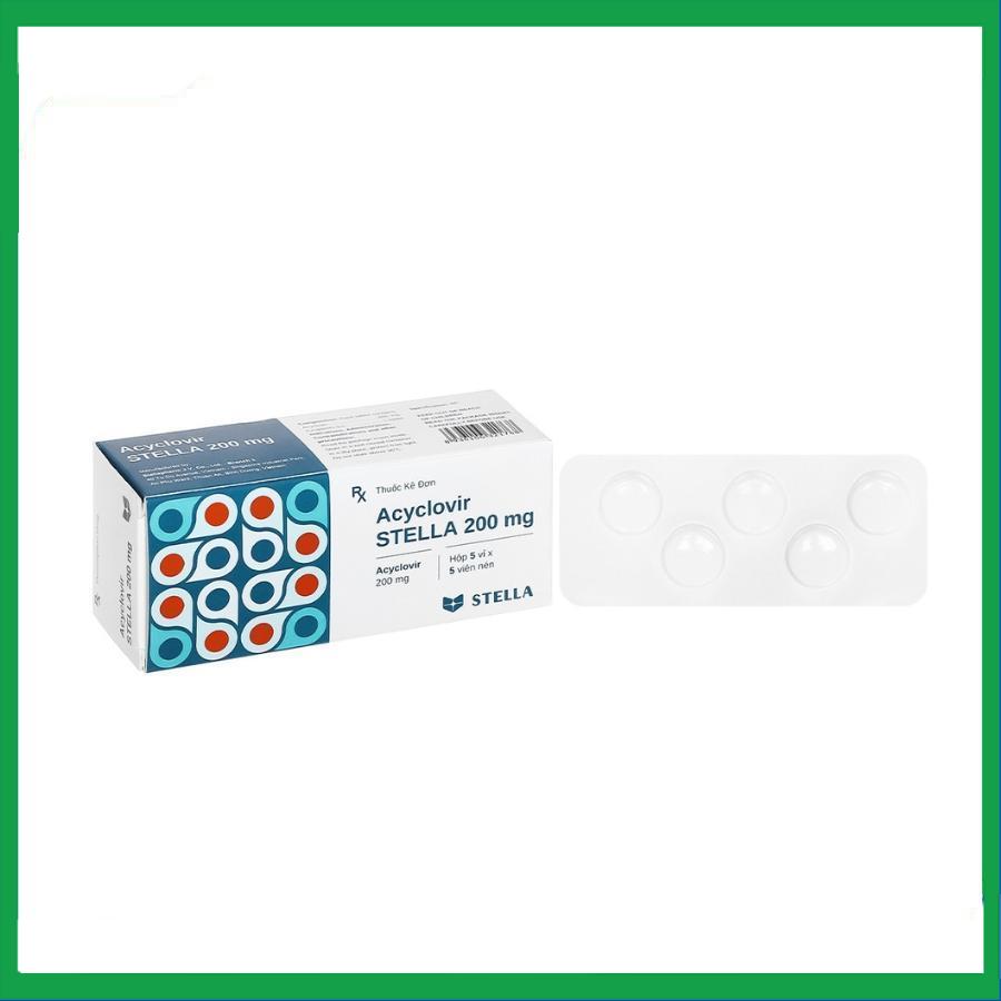 Acyclovir-200mg.jpg Nhà Thuốc Thanh Vinh - Acyclovir 200mg