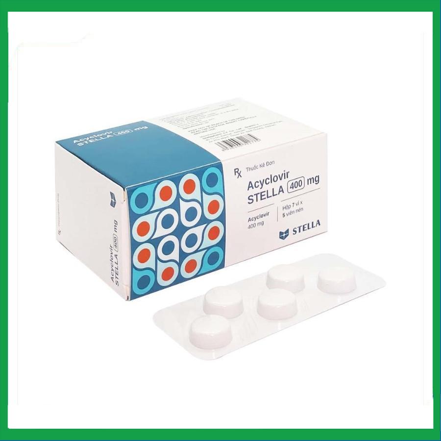 Acyclovir-400mg.jpg Nhà Thuốc Thanh Vinh - Acyclovir 400mg