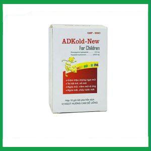Thuốc ADKold-New For Children 1.5g Pharbaco giảm các bệnh hô hấp, cảm lạnh, cảm cúm (10 gói)