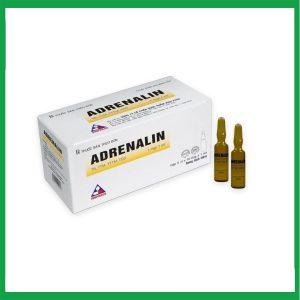 Dung dịch tiêm Adrenalin 1mg/1ml hồi sức tim phổi, cấp cứu choáng phản vệ (5 vỉ x 10 ống)