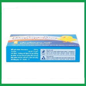 Nhà Thuốc Thanh Vinh - Hỗn dịch uống Akitykity-New 200mg hương cam diệt giun sán, ấu trùng và trứng (2 gói x 1.5g) 2 Nhà Thuốc Thanh Vinh - Akitykity New 3