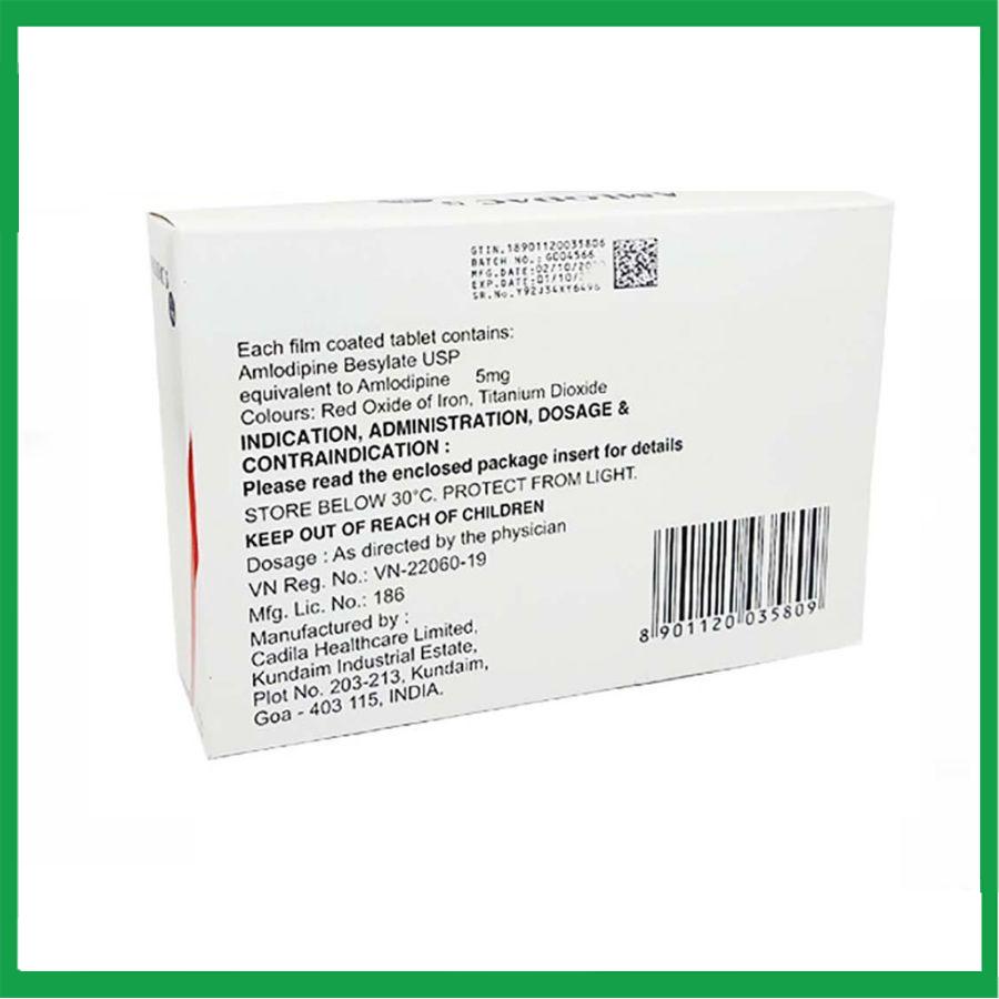 Amlodac-5mg2.jpg Nhà Thuốc Thanh Vinh - Amlodac 5mg2