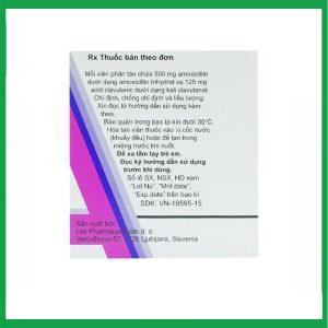 Nhà Thuốc Thanh Vinh - Thuốc Amoksiklav Quick Tabs 625mg Lek điều trị nhiễm khuẩn (7 vỉ x 2 viên) 1 Nhà Thuốc Thanh Vinh - Amoksiklav2