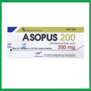 Thuốc Asopus 200 An Thiên điều trị bệnh gan mật (3 vỉ x 10 viên)
