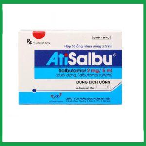 Dung dịch uống Atisalbu An Thiên điều trị cơn hen, ngăn cơn co thắt phế quản (30 ống x 5ml)