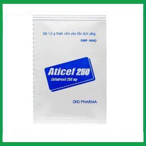 Nhà Thuốc Thanh Vinh - Cốm pha hỗn dịch Aticef 250mg trị nhiễm khuẩn, nhiễm trùng (24 gói x 1,5 g) 1 Nhà Thuốc Thanh Vinh - Aticef 2 1