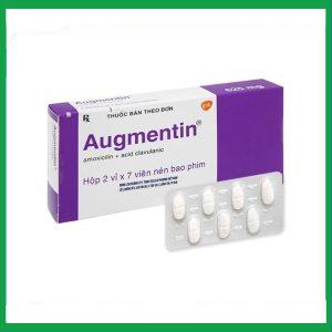 Thuốc Augmentin 625mg GSK điều trị nhiễm khuẩn (2 vỉ x 7 viên)