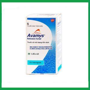 Thuốc xịt mũi Avamys 27.5mcg GSK điều trị chảy nước mũi, xung huyết mũi (30 liều xịt)