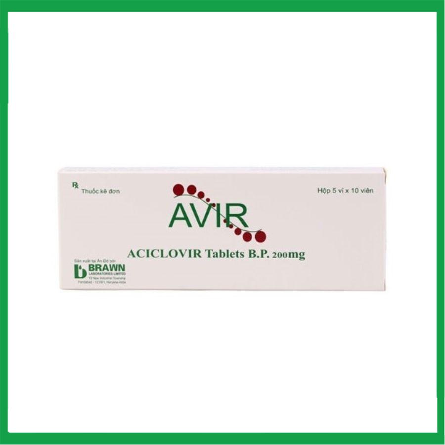 Avir-200mg.jpg Nhà Thuốc Thanh Vinh - Avir 200mg
