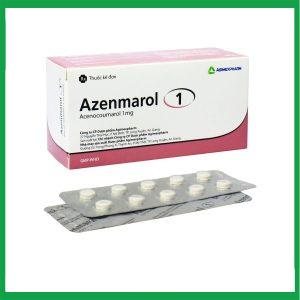 Thuốc Azenmarol 1 Agimexpharm điều trị nhồi máu cơ tim, bệnh tim gây tắc mạch (10 vỉ x 10 viên)