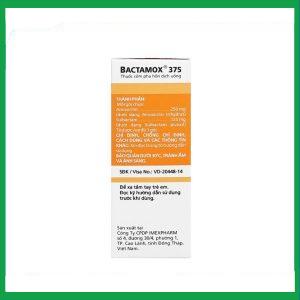 Nhà Thuốc Thanh Vinh - Thuốc cốm Bactamox 375 Imexpharm điều trị nhiễm khuẩn (12 gói) 1 Nhà Thuốc Thanh Vinh - Bactamox 375mg 2