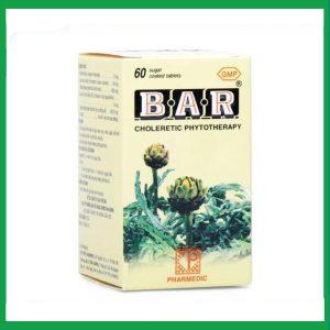 Thuốc lợi gan mật Bar điều trị các bệnh về gan (60 viên)