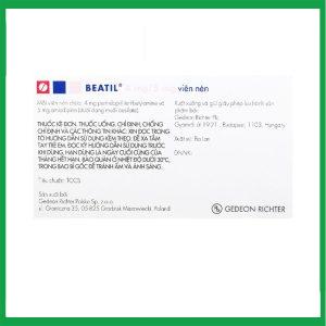 Nhà Thuốc Thanh Vinh - Thuốc Beatil 4mg/5mg Gedeon điều trị tăng huyết áp vô căn, bệnh mạch vành ổn định (3 vỉ x 10 viên) 1 Nhà Thuốc Thanh Vinh - Beatil 4 5mg3