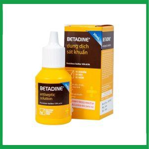 Nhà Thuốc Thanh Vinh - Dung dịch sát khuẩn Betadine Antiseptic Solution hỗ trợ sát khuẩn vết thương (30ml) 2 Nhà Thuốc Thanh Vinh - Betadine Antiseptic Sol 30ml. 1