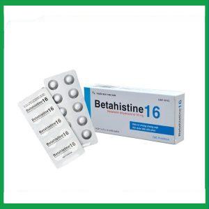 Thuốc Betahistine 16mg điều trị chóng mặt do tiền đình (3 vỉ x 10 viên)