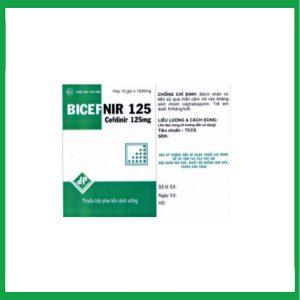 Nhà Thuốc Thanh Vinh - Thuốc Bicefnir 125 Vidipha điều trị nhiễm khuẩn ở mức độ nhẹ và vừa ( Hộp 10 gói) 2 Nhà Thuốc Thanh Vinh - Bicefnir 125 1