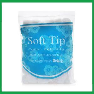 Bông gòn viên Soft Tip Thái Lan (Hộp 1 gói 40g)