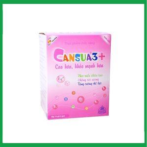 Cansua 3+ hỗ trợ điều trị cho trẻ còi xương, chậm phát triển (Hộp 14 gói)
