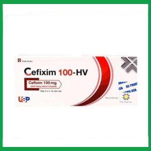 Thuốc Cefixim 100-HV USP điều trị nhiễm khuẩn (3 vỉ x 10 viên)