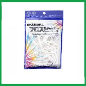 Tăm chỉ kẽ răng Okamura làm sạch mảng bám thức ăn dư thừa trong kẽ răng (90 cây)