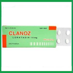 Thuốc Clanoz 10mg trị viêm mũi dị ứng (2 vỉ x 10 viên)