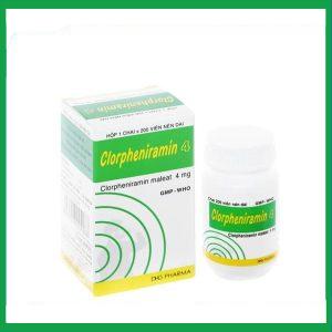 Thuốc Clorpheniramin 4 trị viêm mũi dị ứng (200 viên)