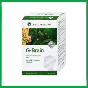 Cốm Trí Não G-Brain 3g Grand Nutrition bổ sung DHA và các vitamin hỗ trợ phát triển não bộ cho trẻ (30 gói)