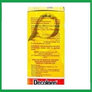 Nhà Thuốc Thanh Vinh - Siro Decolgen Untied điều trị cảm thông thường, viêm mũi dị ứng 60ml 2 Nhà Thuốc Thanh Vinh - Decolgen Untied2