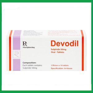 Thuốc Devodil điều trị ngắn hạn chứng lo âu, rối loạn hành vi nghiêm trọng (2 vỉ x 10 viên)