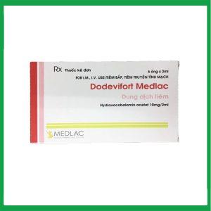 Dodevifort Medlac phòng ngừa và điều trị đau dây thần kinh, suy nhược cơ thể ( Hộp 6 ống x 2 ml)