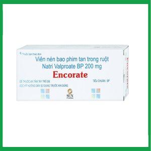Thuốc Encorate Sun Pharma điều trị động kinh (10 vỉ x 10 viên)