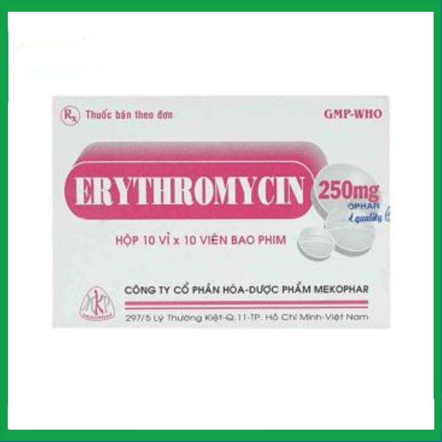 Erythromycin-250mg-MKP.jpg Nhà Thuốc Thanh Vinh - Erythromycin 250mg MKP